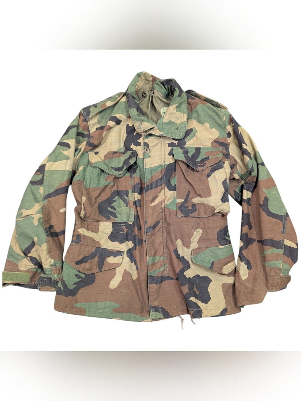 U.S. Military M-1965 Field Sz XS Jacket Hood M81 Woodland Camo Cargo Streetwear